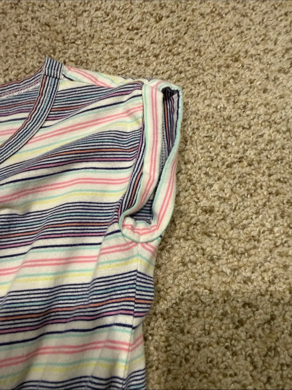 GAP Girls' Striped Knit Dress in Blue, Pink, Yellow, Cream